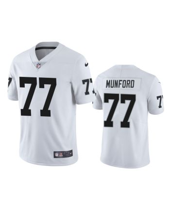 Las Vegas Raiders Thayer Munford 77 White Vapor Limited Jersey