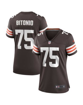 Joel Bitonio 75 Cleveland Browns Women's Game Player Jersey - Brown