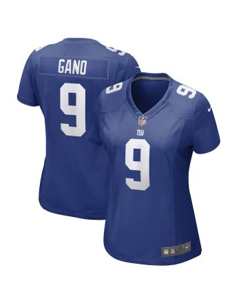 Graham Gano 9 New York Giants Women Team Game Jersey - Royal