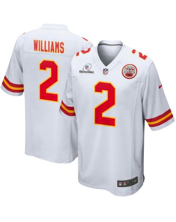 Joshua Williams 2 Kansas City Chiefs 2024 Divisional Patch Game Men Jersey - White