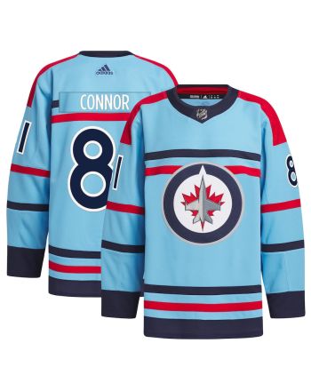 Kyle Connor 81 Winnipeg Jets Anniversary Primegreen Men Jersey - Light Blue