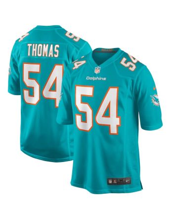 Zach Thomas 54 Miami Dolphins Men Game Retired Jersey - Aqua