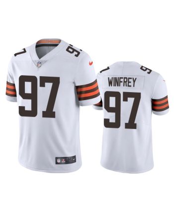 Cleveland Browns Perrion Winfrey 97 White Vapor Limited Jersey