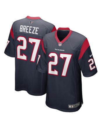 Brady Breeze 27 Houston Texans Game Men Jersey - Navy