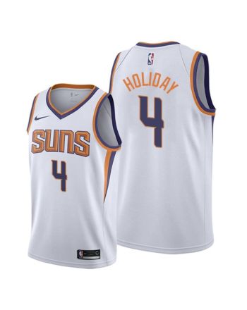 Aaron Holiday 4 Phoenix Suns Association Edition White Jersey 2022 Trade - Men Jersey