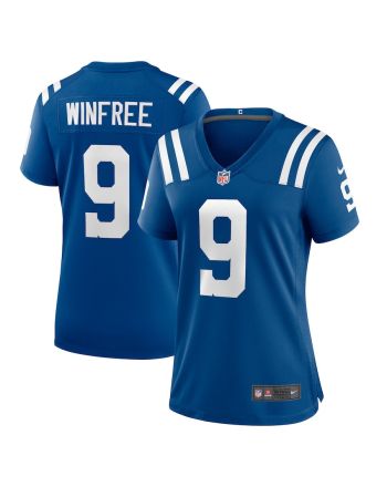 Juwann Winfree 9 Indianapolis Colts Women Team Game Jersey - Royal