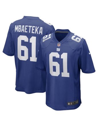 Roy Mbaeteka New York Giants Game Player Jersey - Royal