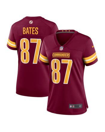 John Bates 87 Washington Commanders Women Game Jersey - Burgundy