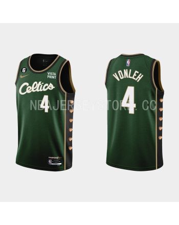 Boston Celtics 4 Noah Vonleh 2022-23 City Edition Green Men Jersey