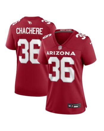 Andre Chachere 36 Arizona Cardinals Women Team Game Jersey - Cardinal