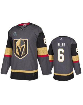 Men Vegas Golden Knights Colin Miller 6 Home Gray Jersey Jersey