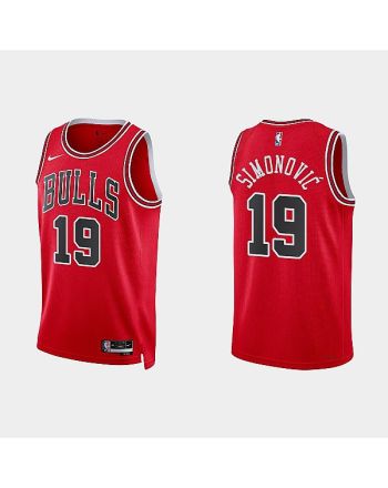 Chicago Bulls 19 Marko Simonovic 2022-23 Icon Edition Red Men Jersey