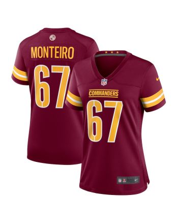 Aaron Monteiro 67 Washington Commanders Women Game Jersey - Burgundy