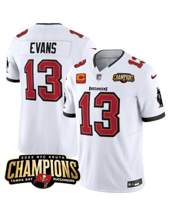 Mike Evans 13 Tampa Bay Buccaneers 2023 NFC South Champions Patch Game Men Jersey - White