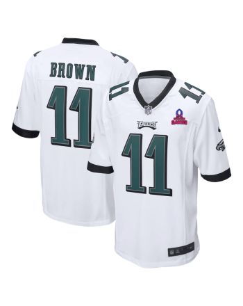 A.J. Brown 11 Philadelphia Eagles 2024 Pro Bowl Patch Game Men Jersey - White