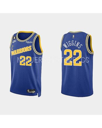 Golden State Warriors 22 Andrew Wiggins 2022-23 Classic Edition Royal Men Jersey