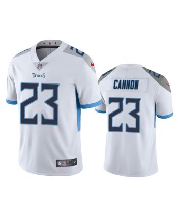 Trenton Cannon 23 Tennessee Titans White Vapor Limited Jersey