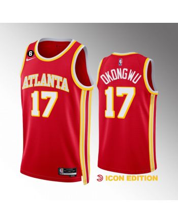 Onyeka Okongwu 17 Atlanta Hawks Icon Edition Red Jersey 2022-23 Swingman