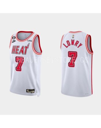 Miami Heat Kyle Lowry 7 2022-23 Classic Edition White Men Jersey