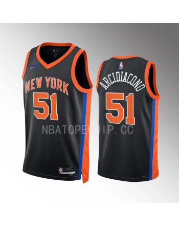 Ryan Arcidiacono 51 2022-23 New York Knicks Black City Edition Jersey Swingman