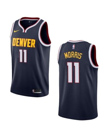 Men's Denver Nuggets 11 Monte Morris Icon Swingman Jersey - Navy