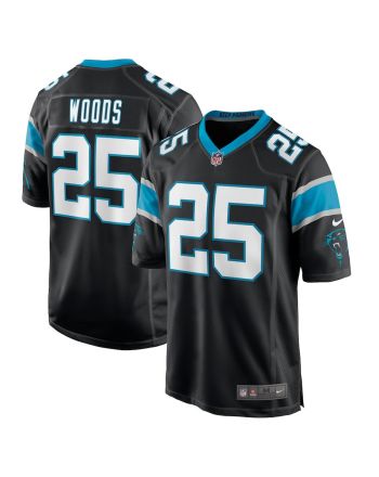 Xavier Woods Carolina Panthers Game Jersey - Black