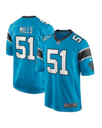 Sam Mills 51 Carolina Panthers Men Retired Jersey - Blue