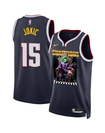 Nikola Jokić Denver Nuggets The Big Joker 2023 NBA Final Champions Swingman Jersey - Black