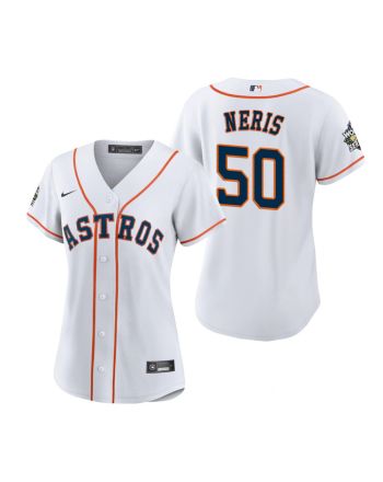 Women's Houston Astros Hector Neris 50 White 2022-23 World Series Jersey