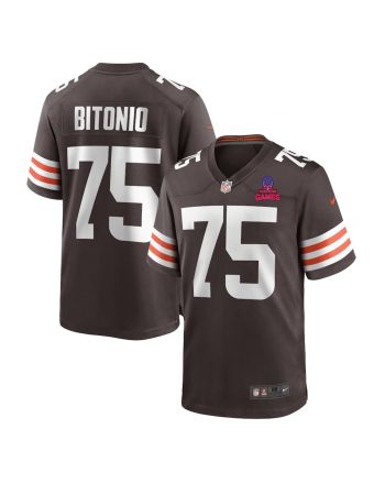 Joel Bitonio 75 Cleveland Browns 2024 Pro Bowl Patch Game Men Jersey - Brown