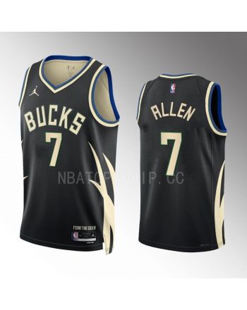 Joe Ingles 7 2022-23 Milwaukee Bucks Black Statement Edition Jersey Swingman