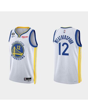 Golden State Warriors Quinndary Weatherspoon 12 2022-23 Association Edition White Men Jersey Swingman