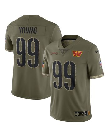 Chase Young Washington Commanders 2022 Salute To Service Limited Jersey - Olive