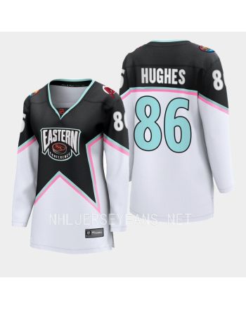 Jack Hughes 86 New Jersey Devils Black 2023 All-Star Eastern Conference Jersey Women