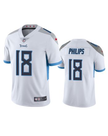 Tennessee Titans Kyle Philips 18 White Vapor Limited Jersey