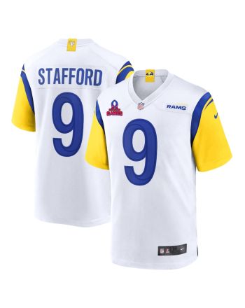 Matthew Stafford 9 Los Angeles Rams 2024 Pro Bowl Patch Alternate Game Men Jersey - White