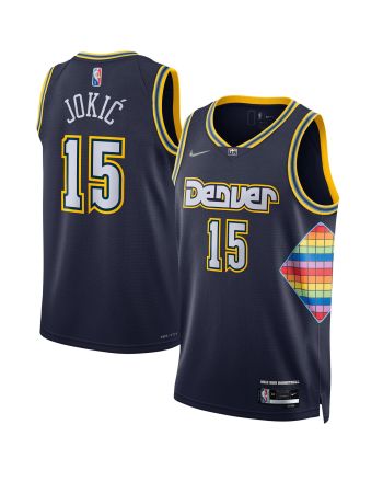 Nikola Jokic Denver Nuggets Swingman Jersey - City Edition - Navy Jersey