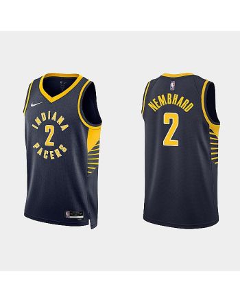 Indiana Pacers 2 Andrew Nembhard 2022-23 Icon Edition Black Men Jersey