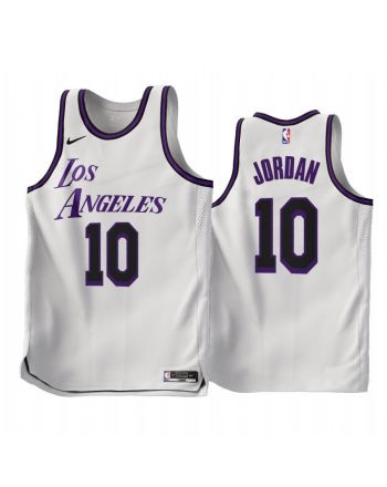 2022-23 Los Angeles Lakers DeAndre Jordan 10 White City Edition Jersey - Men Jersey