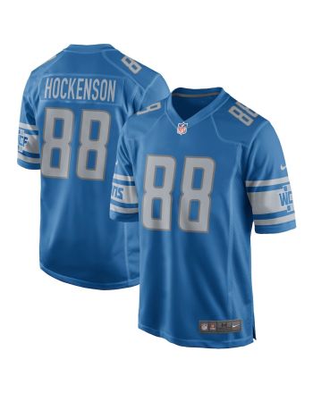 T.J. Hockenson 88 Detroit Lions Men Game Jersey - Blue