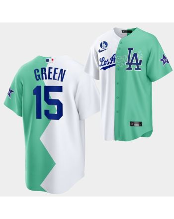 Los Angeles Dodgers Shawn Green 2022-23 All-Star Celebrity Softball Game 15 White Green Jersey