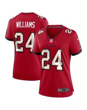 Cadillac Williams 24 Tampa Bay Buccaneers Women Game Retired Jersey - Red