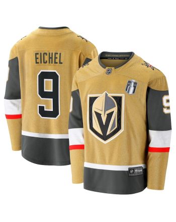 Jack Eichel 9 Vegas Golden Knights 2023 Stanley Cup Final Home Breakaway Player Jersey - Gold