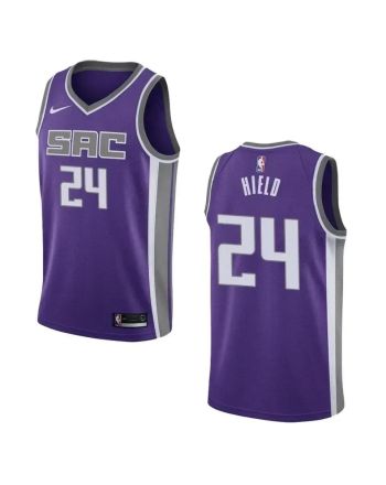 Men's Sacramento Kings 24 Buddy Hield Icon Swingman Jersey - Purple