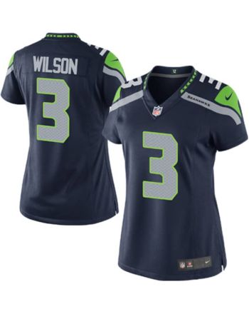 Russell Wilson 3 Seattle Seahawks Women Game Jersey - College Navy