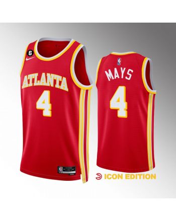 Skylar Mays 4 Atlanta Hawks Icon Edition Red Jersey 2022-23 Swingman