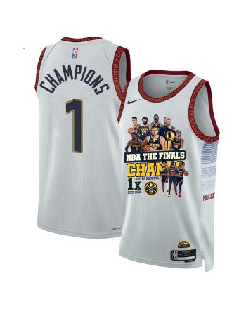 Denver Nuggets 1st The Final Champions 2023 Swingman Jersey - White