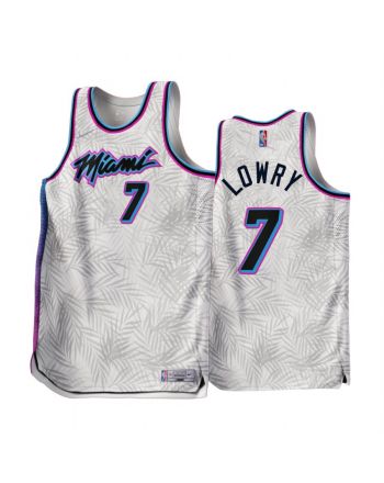 Miami Heat Kyle Lowry 2022-23 Earned Edition White 7 Men Jersey