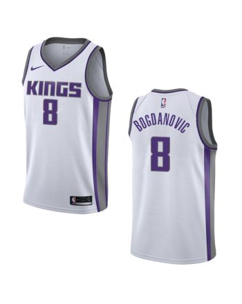 Men's Sacramento Kings 8 Bogdan Bogdanovic Association Swingman Jersey - White