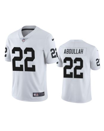 Las Vegas Raiders Ameer Abdullah 22 White Vapor Limited Jersey